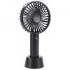 Portable Usb Rechargeable Handheld 3 Speed Strong Wind Electric Small Mini Cooling Fan (black)