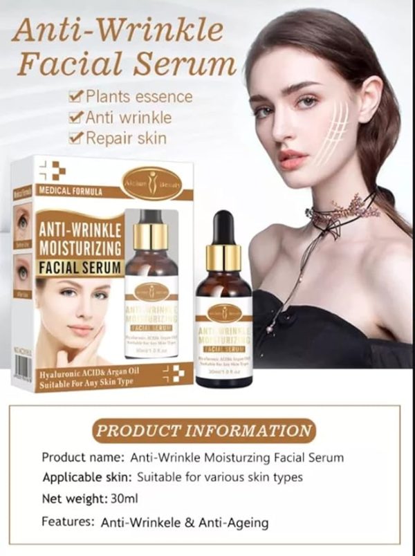 Aichun Beauty Anti-wrinkle Moisturizing Facial Serum Hyaluronic Acid Argan Oil | Suitable For Any Skin Type | 30ml |